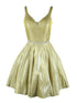 Cinderella Couture Gold V Neck Junior Bridesmaid Dress for Women, Sizes XS-3XL - SophiasStyle.com